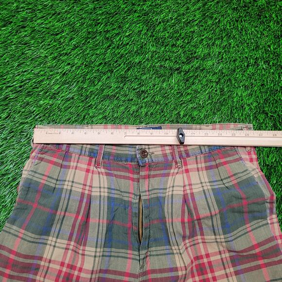 VTG 80s Polo Ralph Lauren Pleated Shorts 33 Waist USA Made Preppy - Picture 4 of 11